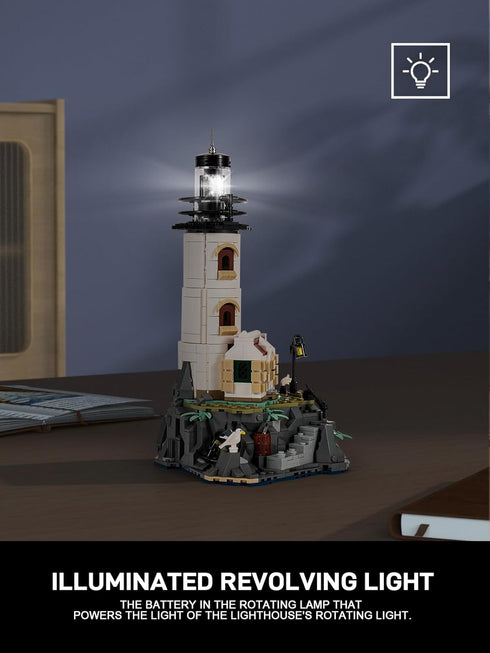 Set, Adults1092 GOTIMON Island Lighthouse Building Block Toy Gifts for Kids and PCS