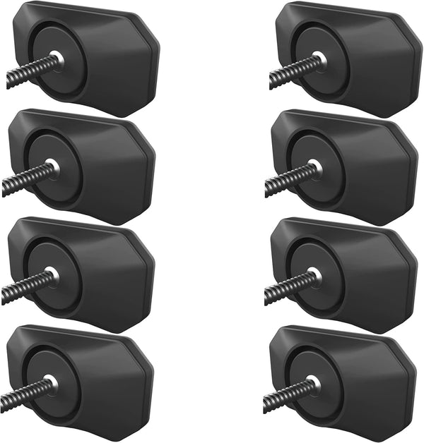 Baby Gate Wall Protector, 8 Pack Black, Protect Walls & Doorways from Pet & Dog Gates, Pressure Mounted