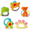 Baby Rattles Set - Teether, Shaker, and Musical Toy Set for 3-12 Month Infants, Early Educational Gifts