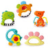 Baby Rattles Set - Teether, Shaker, and Musical Toy Set for 3-12 Month Infants, Early Educational Gifts