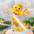 RCOOS Set Duck Climbing Toy Electric Light Slide Climbing Toys for Automatic Stairs,Playful Santa Race Game Christmas