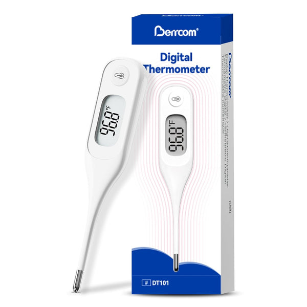 Berrcom Digital Oral Thermometer for Adults and Kids, Medical Fever Thermometer with 10 Second Reading and Alarm