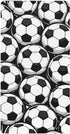 CZXW Soccer Balls Black White Crib Sheets Fitted 52" x 28" Natural Cotton