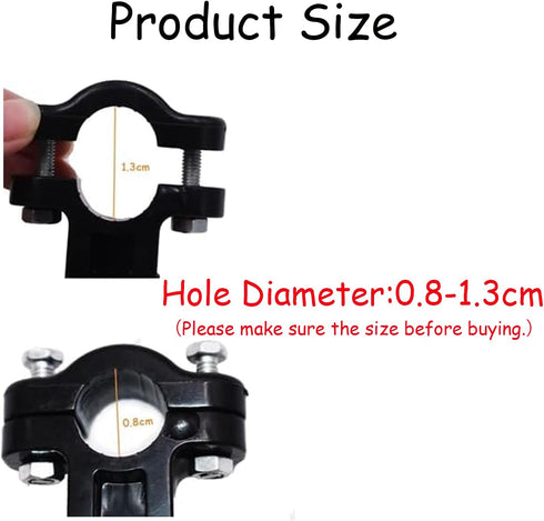 Umbrella Mount Holder, 180° Adjustable Umbrella Holder for Stroller, Hole Diameter 0.8-1.3cm,Umbrella Clamp Bike Umbrella Stretch Mount Stand Holder for Baby Stroller, Wheelchair, Walker, Rollator