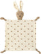 Organic Cotton Muslin Lovey Blanket, Soft & Breathable Bunny Security Blanket for Boys and Girls