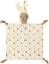 Organic Cotton Muslin Lovey Blanket, Soft & Breathable Bunny Security Blanket for Boys and Girls