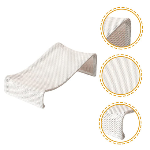 Vaguelly Bath Support Seat Soft Mesh Mat for Newborns Comfortable and Breathable Bathing Cushion Lightweight