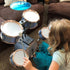 Set 5 M SANMERSEN Kids Jazz Drum - Drums with Stool - Rock Jazz Drum Kit - Musical Enlightenment Educational Toys Gift