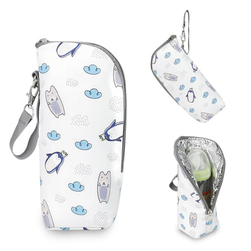 LFRXION Portable Milk Bottle Bag for Baby Feeding Lightweight Bottle Holder Storage Bottle Organiser