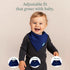 6-Pack PurComfy SuperSoft Baby Bibs, Premium Bamboo Bandana Drool Bibs for Infant Boys & Girls, Adjustable Snap Bibs