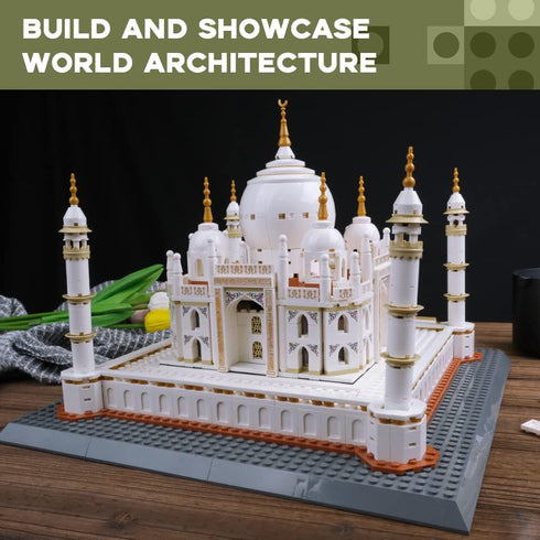 ArtorBricks Taj Mahal Architectural Building Set - Large Model Kit (1503 Pieces) and Gift for Adults