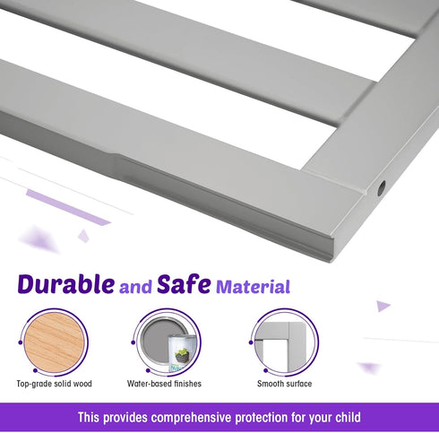 Salcod Toddler Safe Guardrail Compatible with Storkcraft and Graco Crib Conversion - CPSC Certified, Crib Rail
