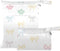 Burbuja Valentine's Bow Shapes Wet Dry Bags for Baby Cloth Diaper 2 Pack,