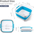 2.4 Collapsible Wash Basin for Baby Bottles - Gallons Portable Wash Bin for RV Camping Sink, Space-Saving Dish