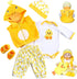 Reborn Baby Dolls Clothes 22 inch Outfit Accessories - Yellow Duck 5pcs Set for 20-22 Inch Dolls