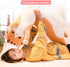 shangman Lovely Plush Cat Doll, Cute Cartoon Soft Stuffed Kitten Pillow, Long Throw Sleeping Toy Gift (Brown,