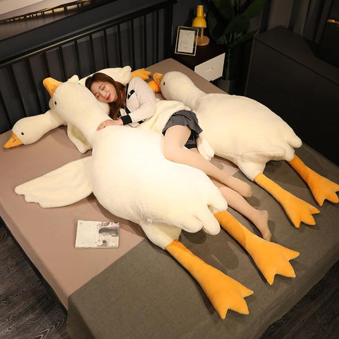 Giant Goose Stuffed Animal, 35.4 Inch Soft Goose Plush Pillow, Cute Duck Plush Toy for Kids