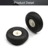Fielect 2.25 inch RC Model Airplane Super Light Sponge Tire and Wheel Sets, 2 Pcs