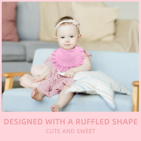 Muslin Baby Bibs Drool Bandana Bibs for Baby Girls