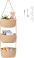 Goodpick 3-Tier Hanging Basket Over the Door, Cotton Rope Wall basket, Hanging
