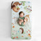 Rookie Humans 100% Cotton Sateen Fitted Crib Sheet: Enchanted Forest. Modern Nursery,