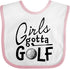 inktastic Girls Gotta Golf Baby Bib
