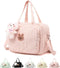 NIKUKY Baby Diaper Bag Tote, Cute Small Crossbody Nappy Mommy Bag, Lightweight Travel