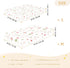 miaozhen 1 Pack 52x28 Cotton Baby Crib Sheets Soft Comfy Animal Cartoon Blush Color Stripe Toddler Mattress Sheet