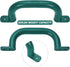 2 Pack Green 10'' Playground Handles - Outdoor Playset Grab Handles, Swing Set Hardware Kit for Kids