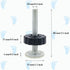 2 Set M10 Baby Gate Adapter with Wall Protector, 10mm Baby Tension Gate Extender, Replacement Bolt Part