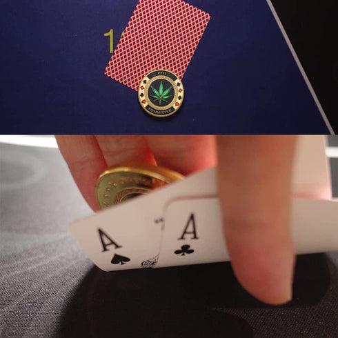 SW Poker Card-Guard Coin Collectibles - Golden Coin Chip Protector with Plastic Case, Great Gift for Collectors