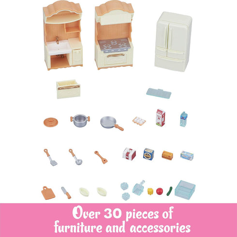 Playset Calico Critters Kitchen - Create Delicious Meals with Your Critters