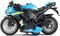 Pull Back Motorcycle Toys, Tiny Gift with Music Lighting, Race Motorcycles Toy for Kids Age 3-8 (Blue)