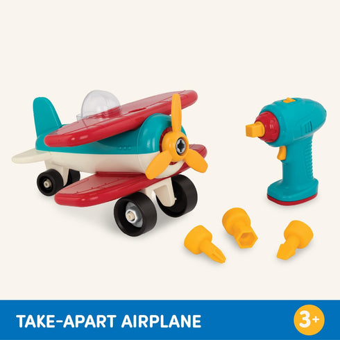 Battat Classic Construction Toy – Toddler Plane Playset for Pretend Play, 3 Years +