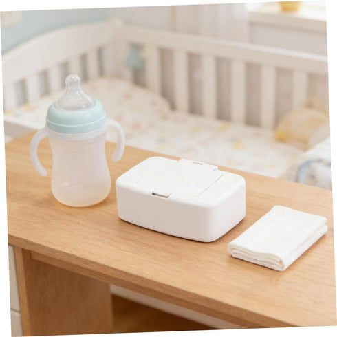 Diaper Wipe Holder: Baby Wipes Dispenser with Push-Button Lid Wipe Container Storage for Car Wet Tissue Case Makeup