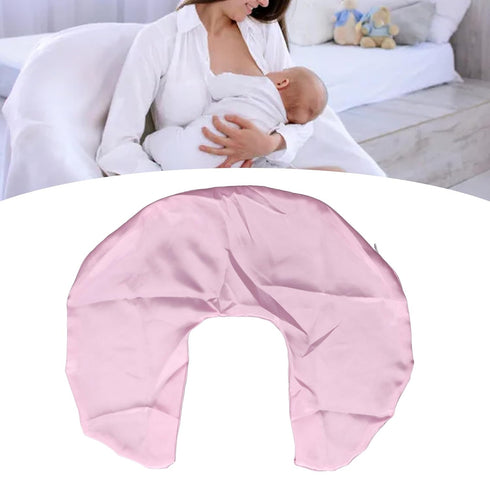 Nursing Pillow Cover Soft Satin | Ultra-Soft & Comfortable Breastfeeding Pillow Slipcover | Skin-Friendly Fabric