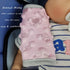 Car Seat Strap Cover for Baby, Seat Belt Cover Cushion, Cozy Peace Dotted Minky, Pink
