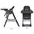 KYDEVO 5 3 Portable High Chair, High Chairs for Babies and Toddlers, Adjustable Baby Chair, Height & Recline Adjustable