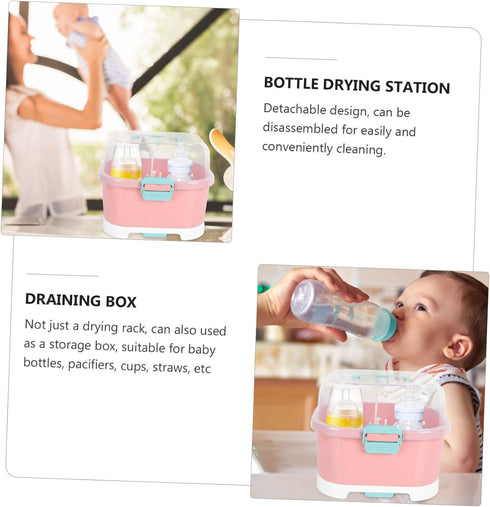 Yardwe Baby Bottle Drying Rack Organizer for Newborn Bottles and Accessories