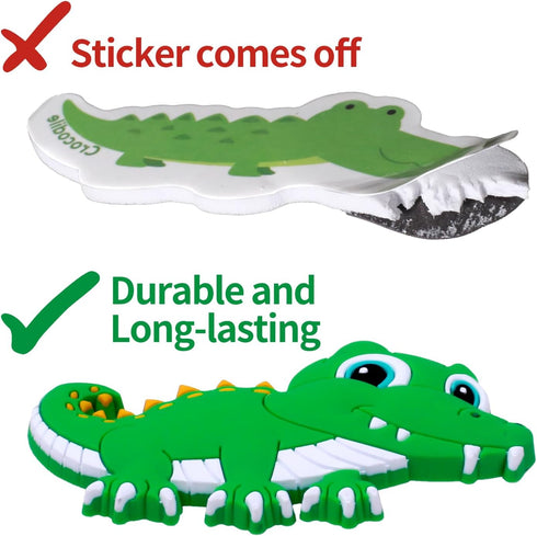 Refrigerator Magnets for Toddlers 1-3, Animal Fridge Magnets for Kids, Rubber Cute Magnets for Babies
