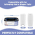 BATADAPTER 810 (4 Packs) Square Refills Disposal Bags Refill Compatible With For Diaper Gen.ie Compact, Select (Not Fit