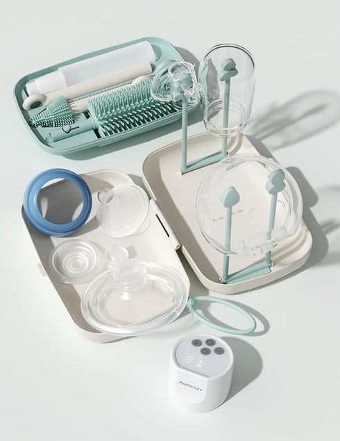 Momcozy Set Momcozy Portable Bottle Brush & Bottle Warmer