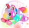 Easfan LED Unicorn Plush Light-up Stuffed Animal with Colorful Night Lights Glow