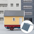 12 Sheets 30*20CM Grey Miniature Roof Shingles - 6 Styles Model Tiles for DIY Building Model Roof Tiles