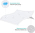 100% 52" 28" 8.6" Crib Mattress Protector Sheets Fitted Waterproof Crib Mattress Pad Cover, Noiseless & Machine Wash
