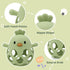 6 12 18 Baby High Chair Toys Teething Chew - Baby Suction Table Toys, Teething Silicone Teethers, Table, Food Grade