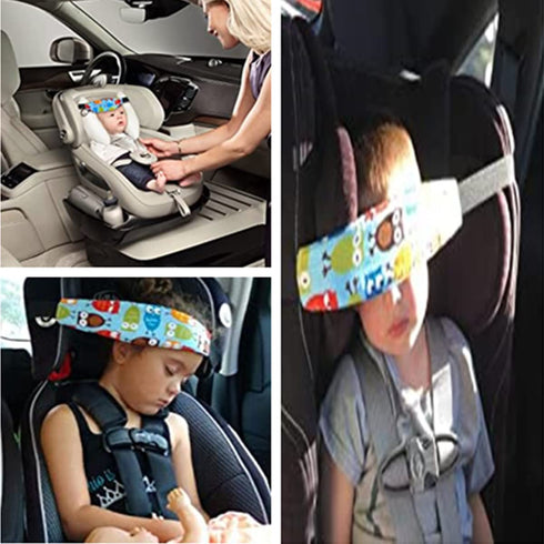 AISIBO 2PCS Baby Head Support for Car Seat, Baby Car seat Head Support, Straps Pillow Support Ban, Head Band Strap