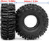 HOBBYSOUL 1.0 Mud Slingers Tires 64 * 25mm Super Soft Sticky 1.0 Crawler Tires for RC 1/24 AX24 SCX24 FCX24 1/18 TRX4M Upgrade