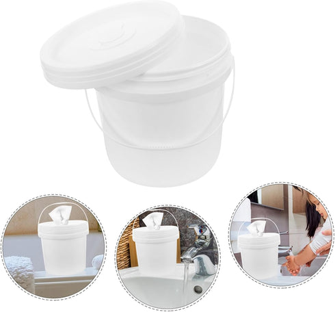 Large Wet Wipes Dispenser Bucket Portable Wipes Container for Diaper Bags and Cars Convenient Wet Tissue Holder