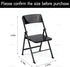 12" 1/6 AUEAR, Plastic Mini Foldable Chairs Decoration Miniature Furniture Black Scale